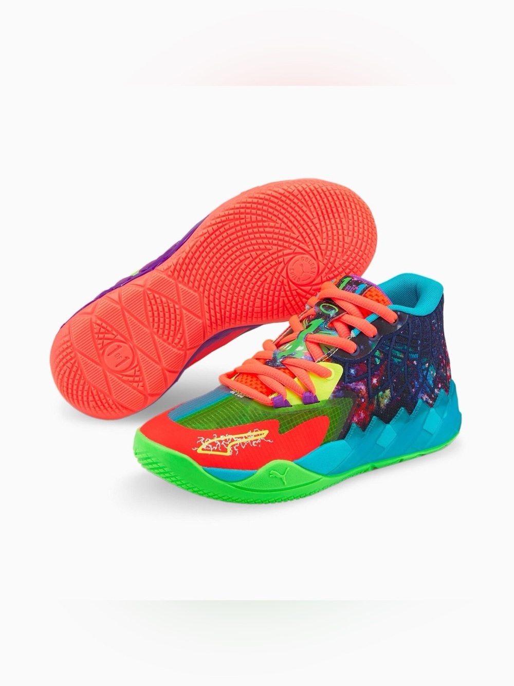 🔥 Puma MB.04 LaMelo Ball “Multi” Basketball Sneakers 🟡🟠🟣🟢 - Picture 3 of 10
